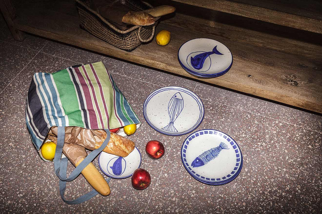 Platos de cerámica colección Barbate de OFELIA Home & Decor.